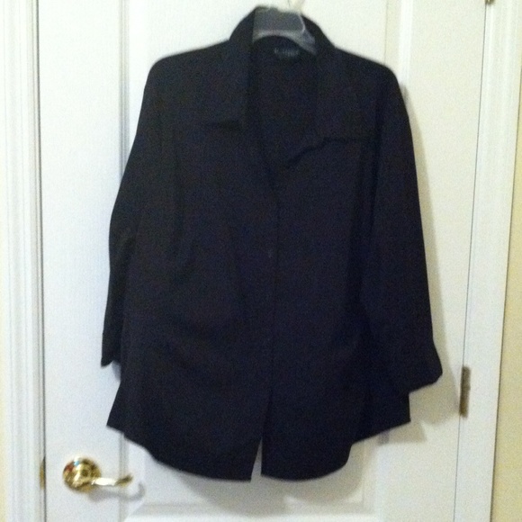 Professional black button down