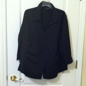 Professional black button down