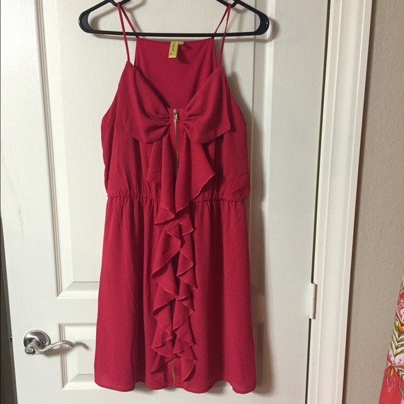 Francesca's Collection Pink Bow Dress 🎀 Medium