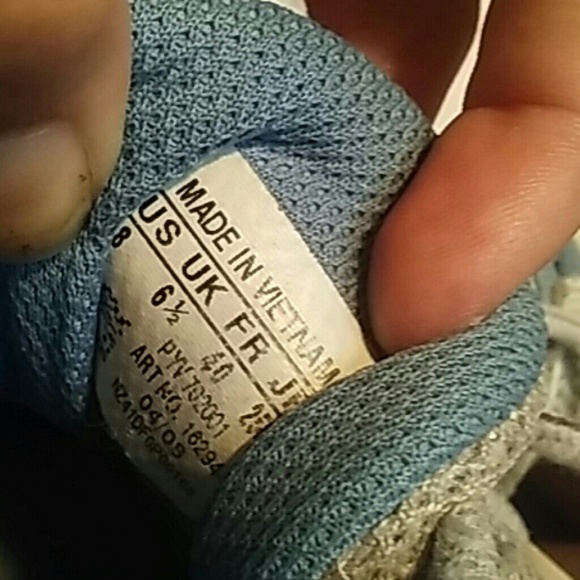 Adidas, white and blue, women's running shoes - Picture 3 of 4