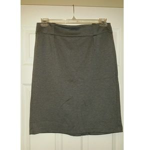 Gray Pencil Skirt