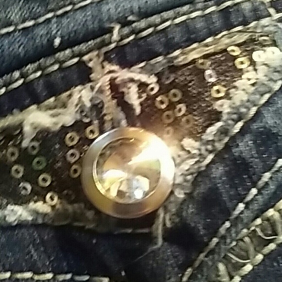 Rue21 sparkly capris - Picture 2 of 4