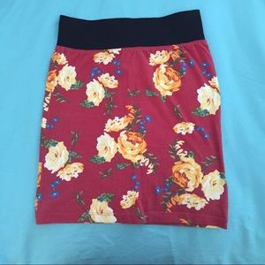 Forever 21 floral skirt