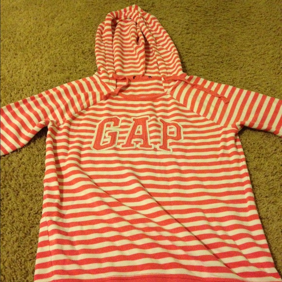 Gap striped hooded sweater