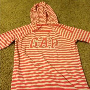 Gap striped hooded sweater