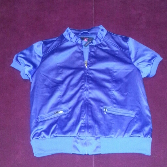 Purple zip top