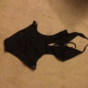 Cut out one piece swimsuit
