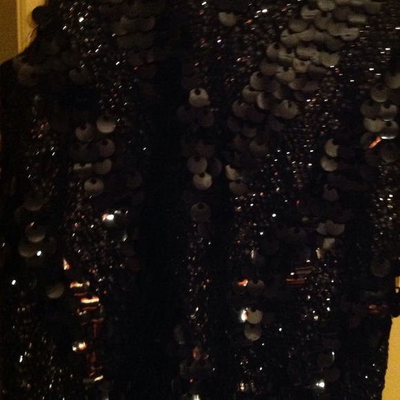 Tops - Vintage Black Sequin Top. Georgeous