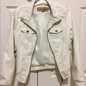 White Leather Jacket
