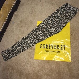 Forever 21 Patterned Skinny Jeans