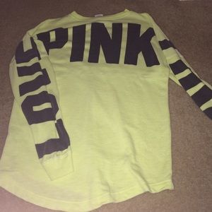 Yellow Jersey long sleeve & PINK black sequin