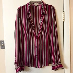 Michael Kors - Pink Striped Blouse