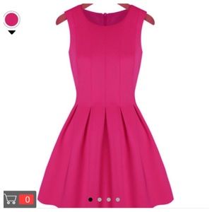 Hot Pink A-line Dress