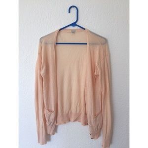 Pale Pink Forever 21 Cardigan