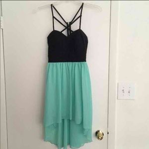 STRAPPY HIGH LOW DRESS