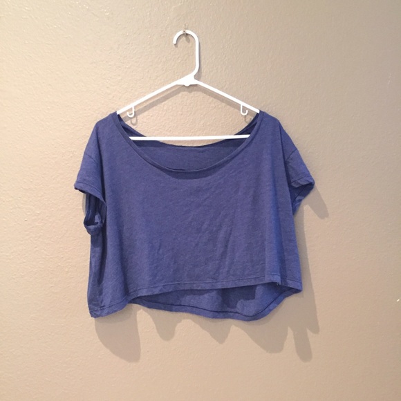 Blue crop top