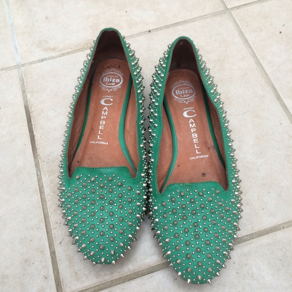 Studded jc flats