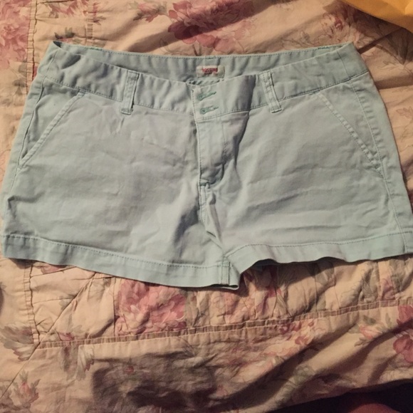 Baby blue shorts