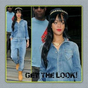 💰SALE💰 Vintage denim military style jumpsuit