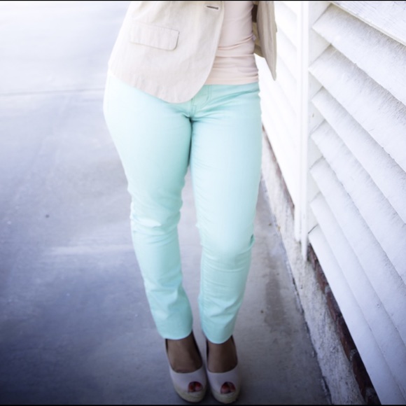 Forever 21 Denim - Mint Colored Skinny Jeans