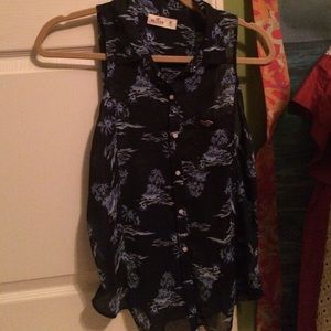 Sheer Hollister fashion shirt