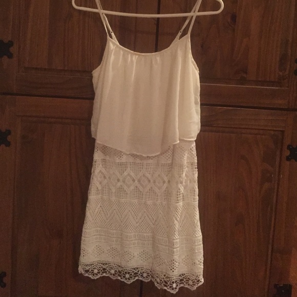Lace white dress
