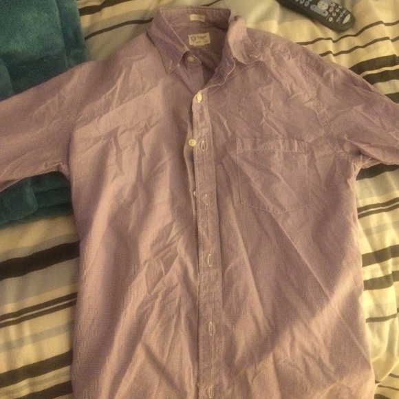 JCrew purple Oxford 2 ply cotton - Picture 1 of 3