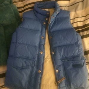 JCrew blue vest x-small