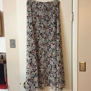 Jones New York - Light Grey/Lavendar Long Skirt