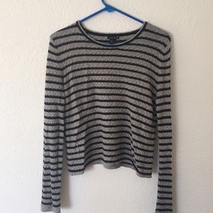 Forever 21 Grey and Black sweater