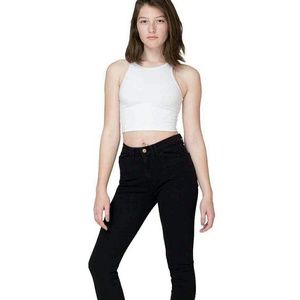 Black High Waisted Pants Zipper American Apparel