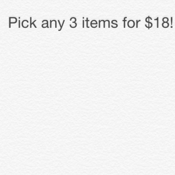 Pick any 3 items and get them for $18.00 in all! - Picture 1 of 1