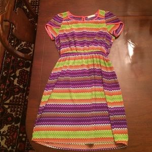 Kids XL chevron dress