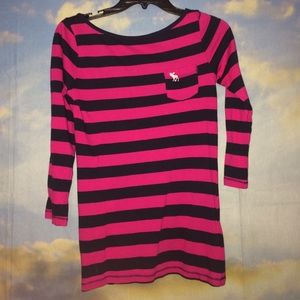 Striped Abercrombie Shirt with Low Back