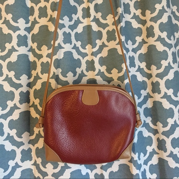 Burgundy satchel