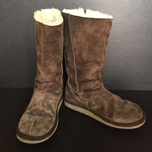 Tall brown UGG boots