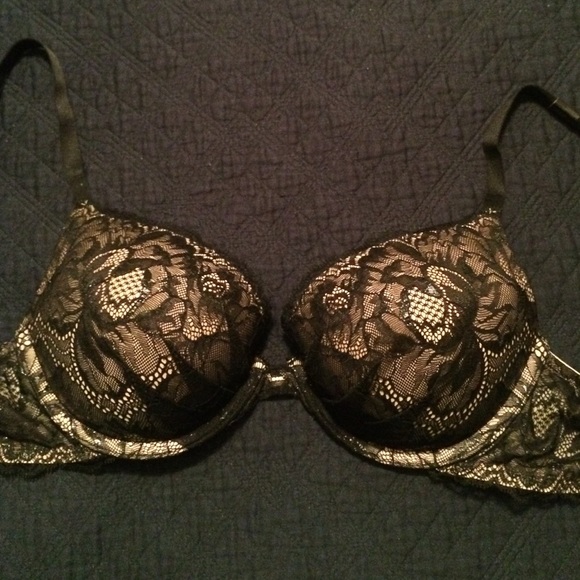 black lace victoria's secret bra