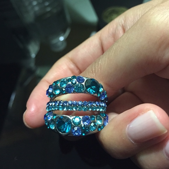 18k gold plated Swarovski ring