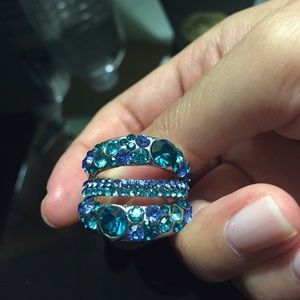 18k gold plated Swarovski ring