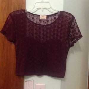 lace crop top