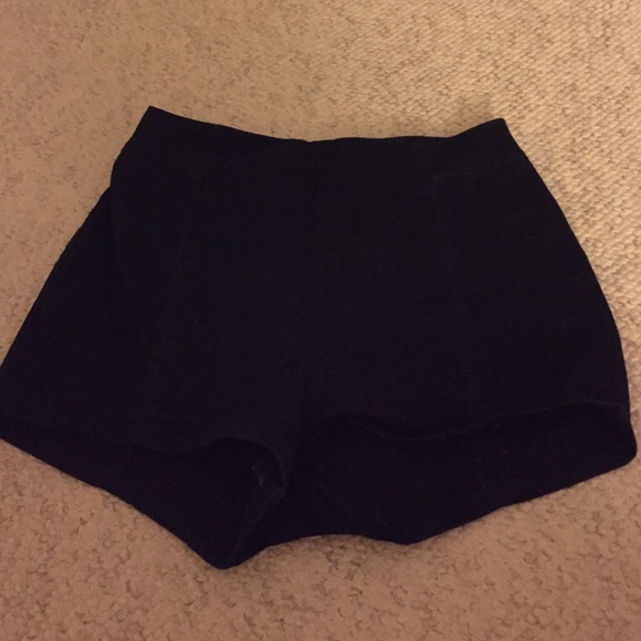 Dark blue high waisted shorts