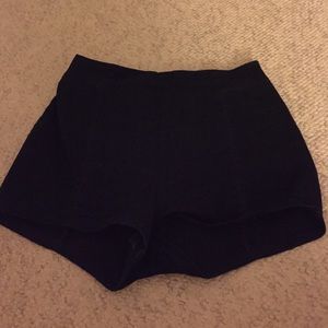 Dark blue high waisted shorts