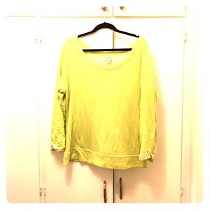 Cozy neon yellow sweater