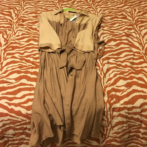 Tan Shirt Dress