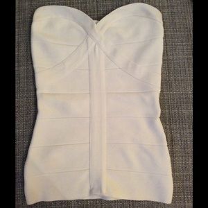 Bebe Bandage Strapless Top