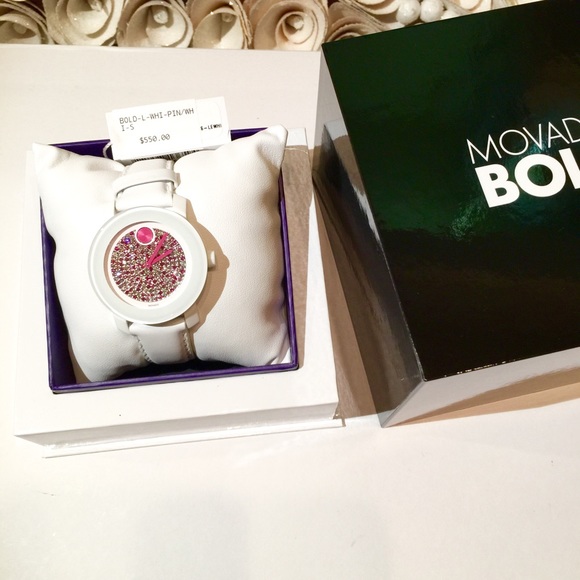💕 Authentic Movado Bold Leather Strap 3600262 💕