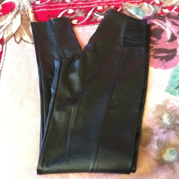 Leather jeggings