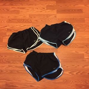 3 pairs Nike running shorts