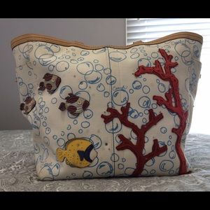 Authentic Coach Bubble Canvas Tote