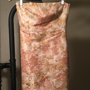 Ann Taylor strapless dress.